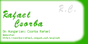 rafael csorba business card